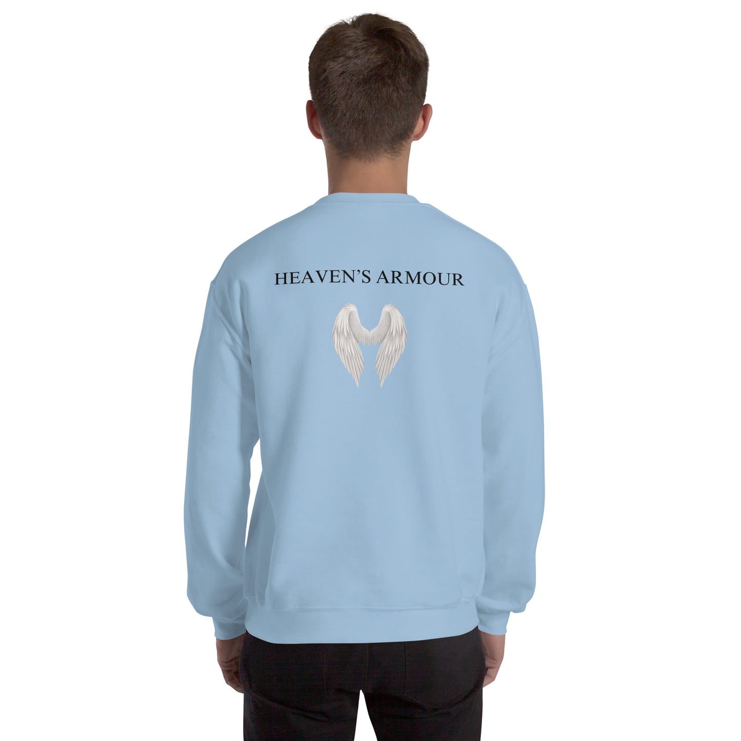 Alignment 222 Heaven's Armour Unisex Sweatshirt Light Blue