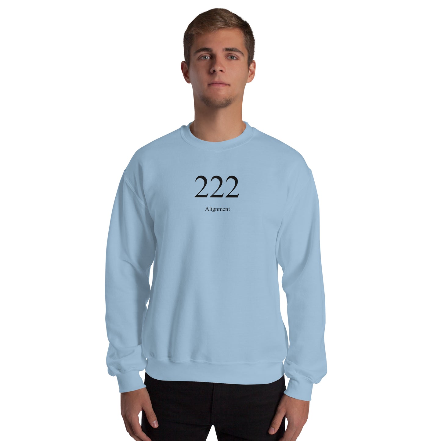 Alignment 222 Heaven's Armour Unisex Sweatshirt Light Blue