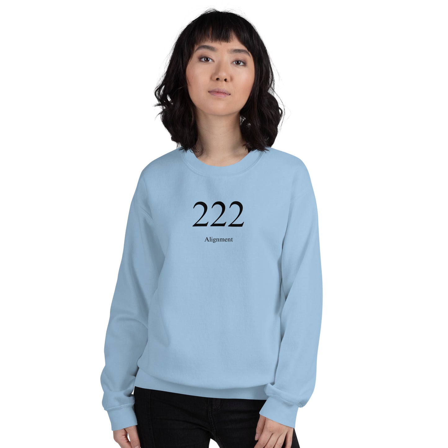 Alignment 222 Heaven's Armour Unisex Sweatshirt Light Blue