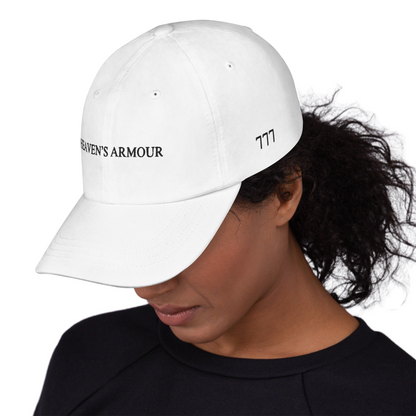 Luck 777 Heaven's Armour Dad Hat White