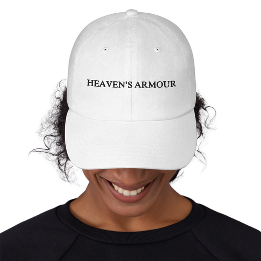 Luck 777 Heaven's Armour Dad Hat White