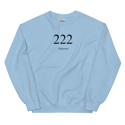 Alignment 222 Heaven's Armour Unisex Sweatshirt Light Blue