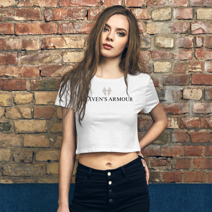 Luck 777 Heaven's Armour Crop Top Tee White